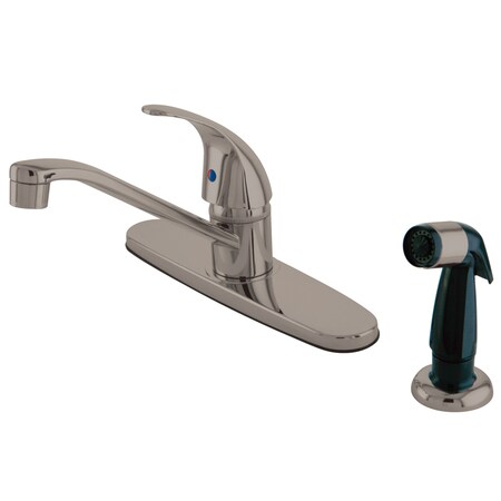 Kingston Brass Legacy Centerset Kitchen Faucet, Brushed Nickel KB6578LL